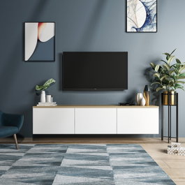 Hanah Home Soporte para TV Blanco y Roble